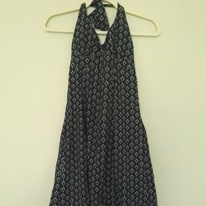 Athleta black tie dress